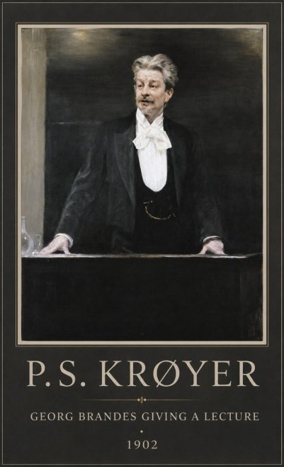 P.S. Krøyer Georg Brandes Giving a Lecture No1 - Plakát