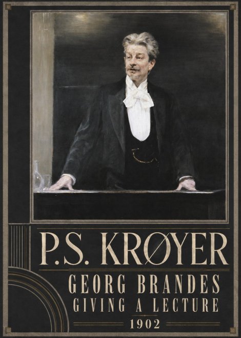 P.S. Krøyer Georg Brandes Giving a Lecture No3 - Plakát