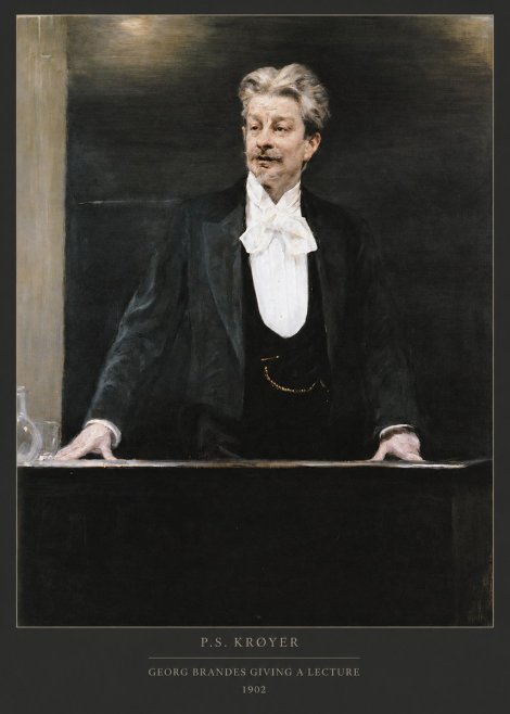 P.S. Krøyer Georg Brandes Giving a Lecture No6 - Plakát
