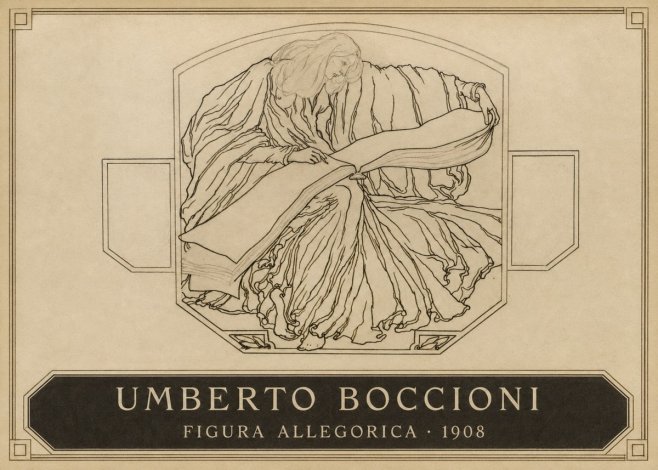 Umberto Boccioni Figura Allegorica No3 - Plakát