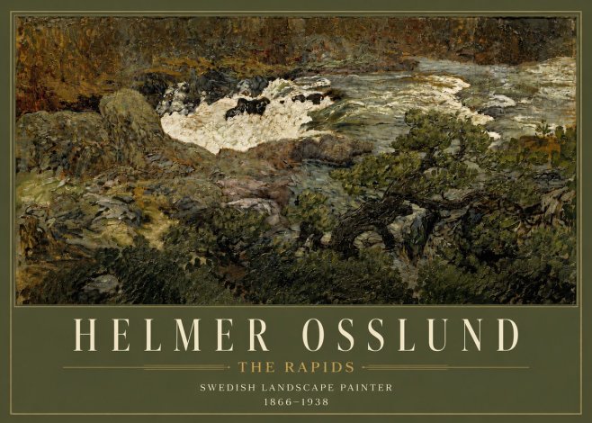Helmer Osslund The Rapids No3 - Plakát