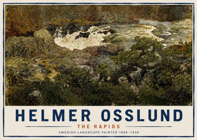 Helmer Osslund The Rapids No4 - Plakát