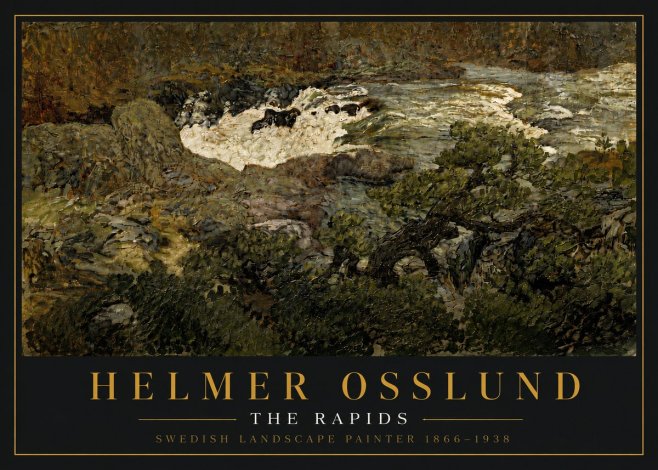 Helmer Osslund The Rapids No5 - Plakát