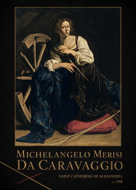 Michelangelo Merisi da Caravaggio Saint Catherine of Alexandria II No2 - Plakát