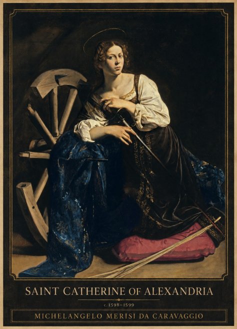 Michelangelo Merisi da Caravaggio Saint Catherine of Alexandria II No3 - Plakát