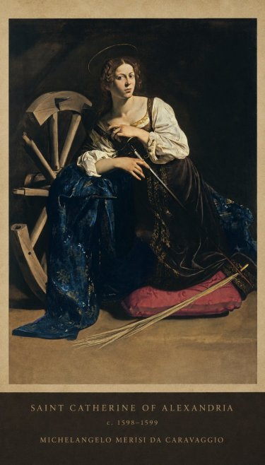 Michelangelo Merisi da Caravaggio Saint Catherine of Alexandria II No5 - Plakát