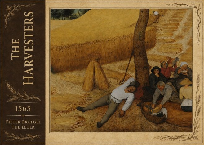 Pieter Bruegel The Harvesters V No2 - Plakát
