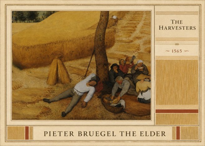 Pieter Bruegel The Harvesters V No4 - Plakát