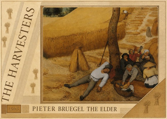 Pieter Bruegel The Harvesters V No6 - Plakát