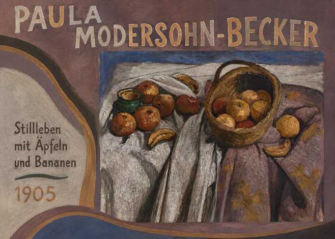 Paula Modersohn-Becker Stillleben Mit Äpfeln Und Bananen No3 - Plakát