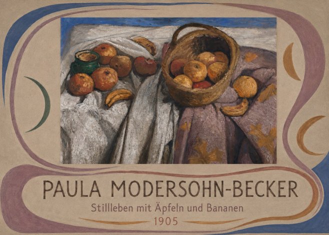 Paula Modersohn-Becker Stillleben Mit Äpfeln Und Bananen No5 - Plakát