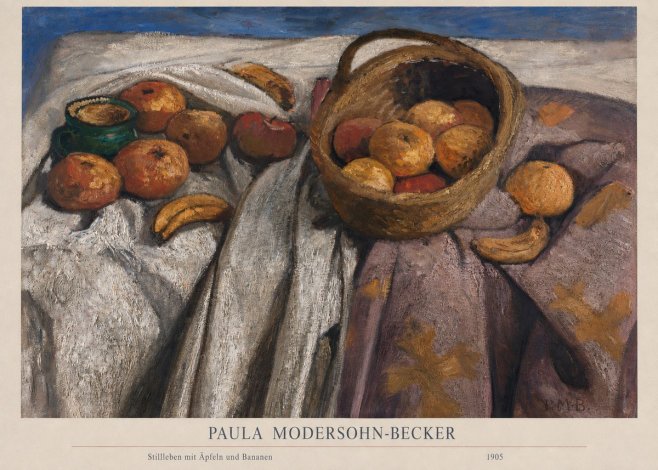 Paula Modersohn-Becker Stillleben Mit Äpfeln Und Bananen No6 - Plakát