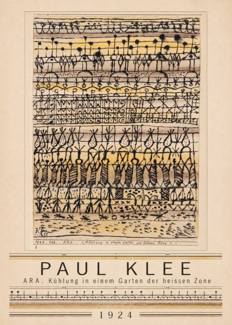 Paul Klee Ara. Kühlung in Einem Garten Der Heissen Zone No1 - Plakát