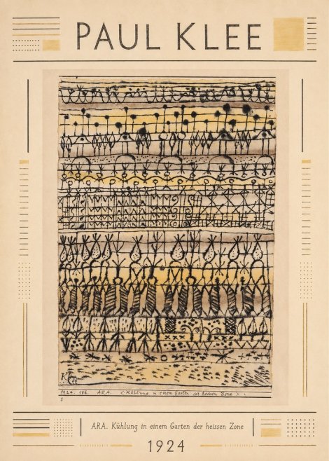 Paul Klee Ara. Kühlung in Einem Garten Der Heissen Zone No2 - Plakát