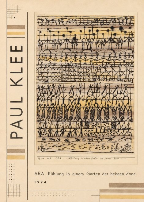 Paul Klee Ara. Kühlung in Einem Garten Der Heissen Zone No3 - Plakát