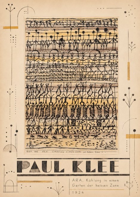 Paul Klee Ara. Kühlung in Einem Garten Der Heissen Zone No5 - Plakát