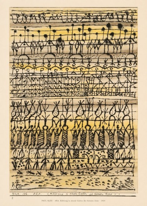 Paul Klee Ara. Kühlung in Einem Garten Der Heissen Zone No6 - Plakát