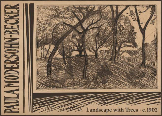 Paula Modersohn-Becker Landscape with Trees No3 - Plakát