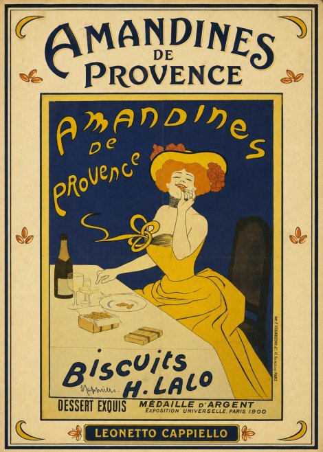 Leonetto Cappiello Amandines De Provence Biscuits H. Lalo III No3 - Plakát