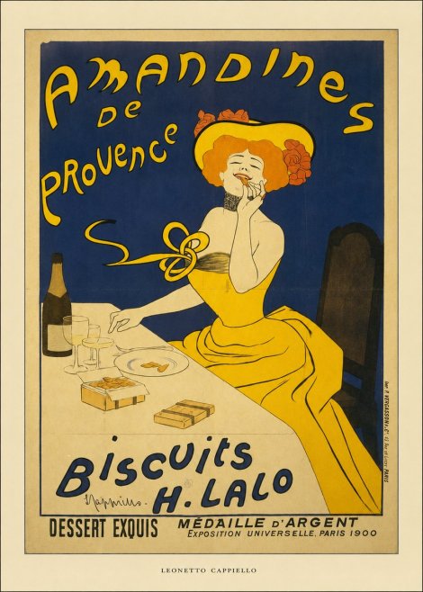 Leonetto Cappiello Amandines De Provence Biscuits H. Lalo III No6 - Plakát