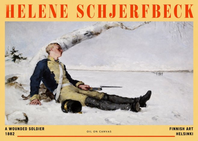 Helene Schjerfbeck A Wounded Soldier (1882) No2 - Plakát