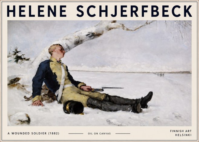 Helene Schjerfbeck A Wounded Soldier (1882) No6 - Plakát
