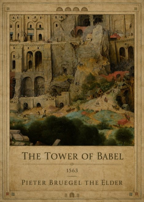 Pieter Bruegel The Tower of Babel XVII No1 - Plakát