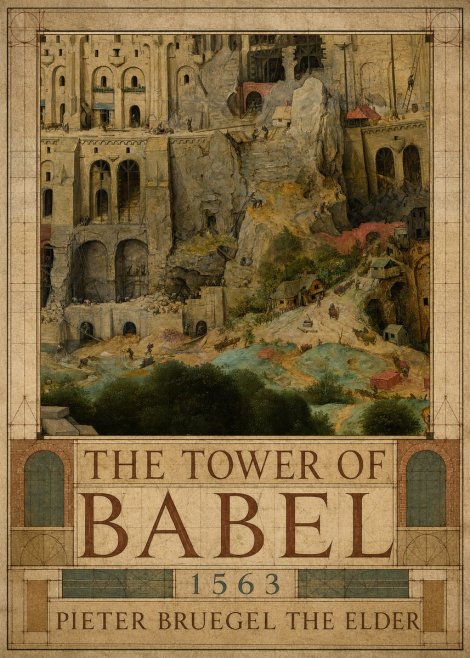 Pieter Bruegel The Tower of Babel XVII No2 - Plakát