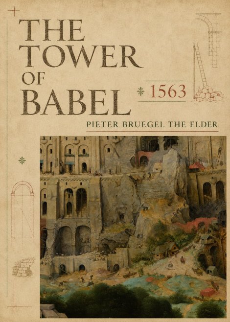 Pieter Bruegel The Tower of Babel XVII No5 - Plakát