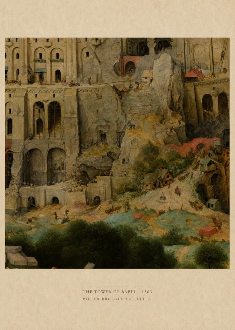 Pieter Bruegel The Tower of Babel XVII No6 - Plakát