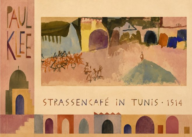 Paul Klee Strassencafé in Tunis · 1914 No2 - Plakát