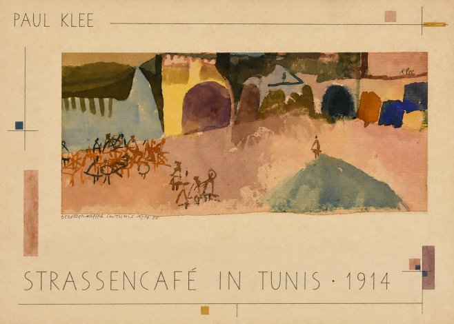 Paul Klee Strassencafé in Tunis · 1914 No3 - Plakát