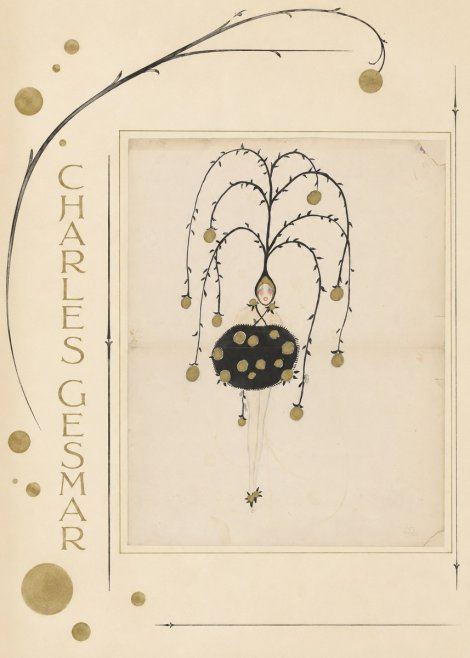 Charles Gesmar Figure with Hanging Orbs No3 - Plakát