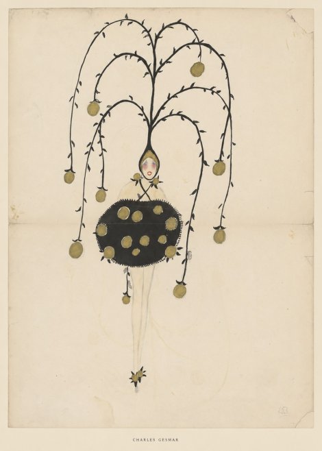 Charles Gesmar Figure with Hanging Orbs No5 - Plakát