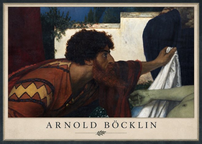 Arnold Böcklin Compianto Sul Cristo Morto No6 - Plakát