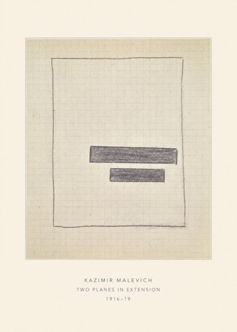 Kazimir Malevich Two Planes in Extension No4 - Plakát