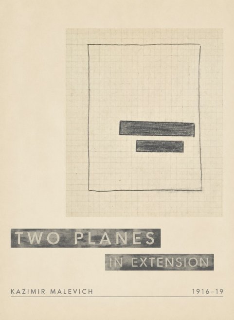 Kazimir Malevich Two Planes in Extension No5 - Plakát