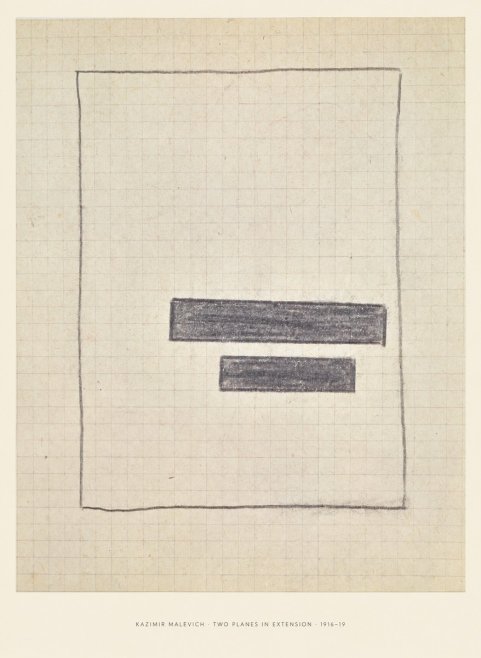 Kazimir Malevich Two Planes in Extension No6 - Plakát