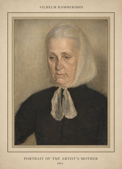Vilhelm Hammershøi Portrait of the Artist's Mother · 1894 No3 - Plakát