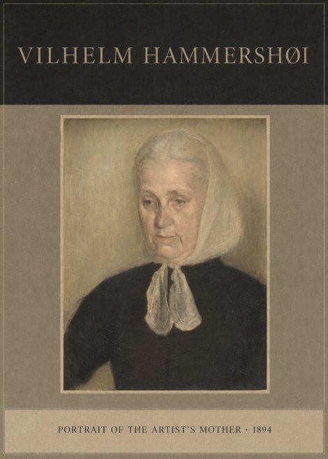 Vilhelm Hammershøi Portrait of the Artist's Mother · 1894 No4 - Plakát