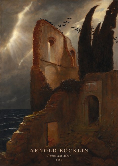 Arnold Böcklin Ruine Am Meer II No2 - Plakát