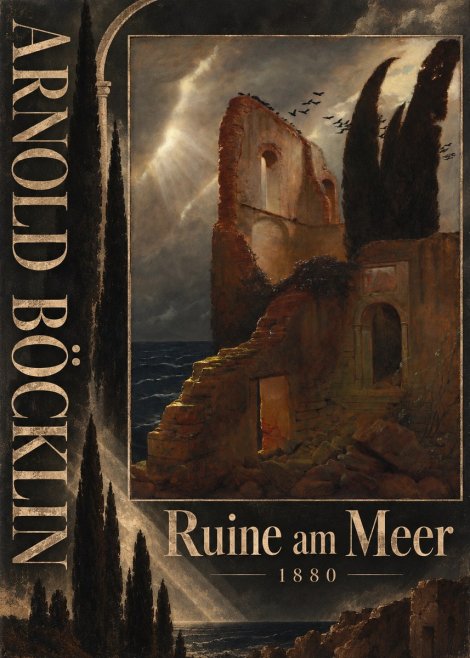 Arnold Böcklin Ruine Am Meer II No5 - Plakát