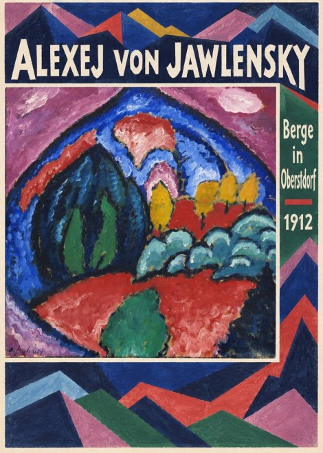 Alexej von Jawlensky Berge in Oberstdorf No2 - Plakát