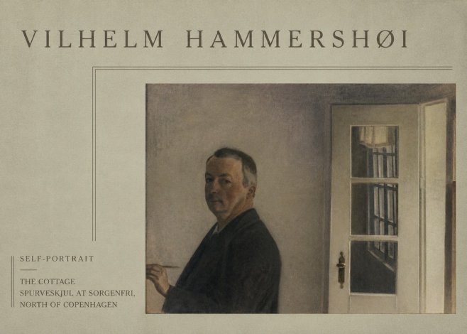 Vilhelm Hammershøi Self-portrait. the Cottage Spurveskjul at Sorgenfri, North of Copenhagen No4 - Plakát