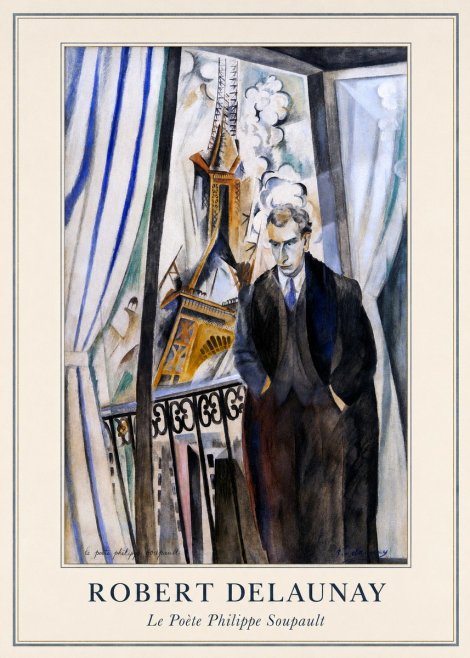 Robert Delaunay Le Poète Philippe Soupault No3 - Plakát