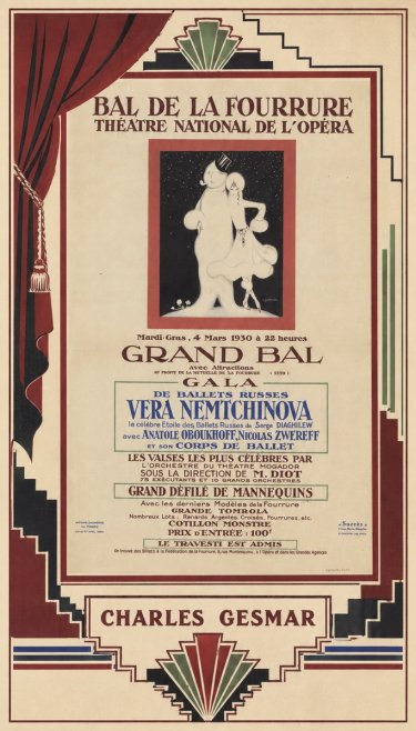Charles Gesmar Bal De La Fourrure III No2 - Plakát