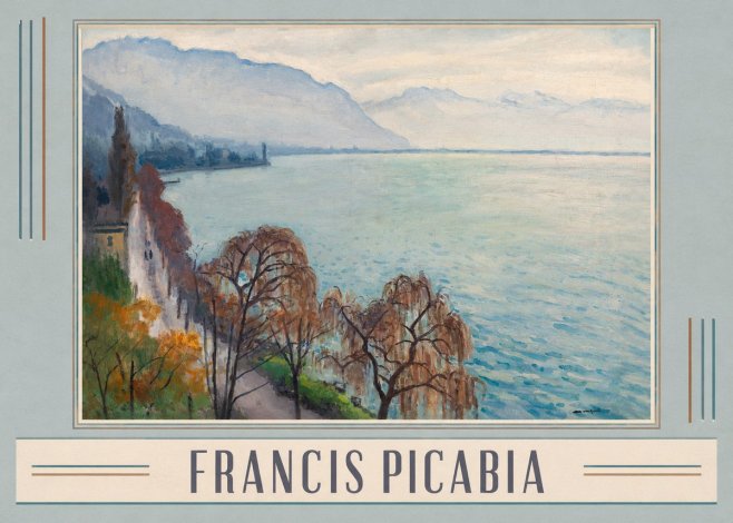 Francis Picabia Lac Léman No1 - Plakát