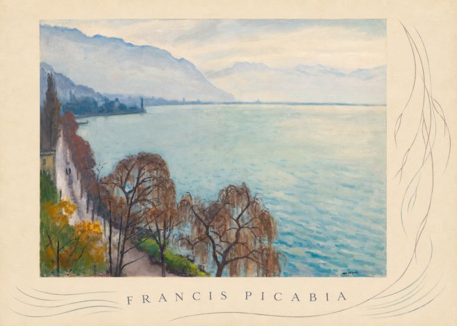 Francis Picabia Lac Léman No5 - Plakát