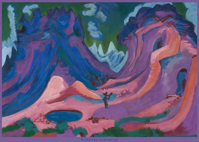 Raphael Kirchner Mountain Landscape II No5 - Plakát