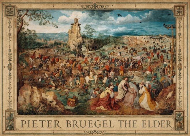 Pieter Bruegel The Procession to Calvary No1 - Plakát